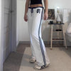 Y2K Wide Leg Jogger, arka görünüm — Navra Wear
