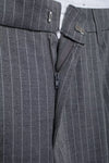 Vertical Stripe High-Rise Wide-Leg