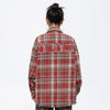 Easy Plaid Slouch Woven Top
