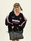 Dual Tone V-Neck Sweatshirt