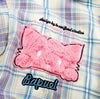 Botanical Embroidered Plaid Autumn Shirt