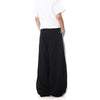 Black Relaxed Arc Shaped Vertical Denim