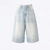 Timeless Wide Leg Relaxed Denim Shorts