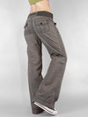 Low-Rise Lace-Up Trousers