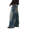 Heritage Faded Torn Bell Leg Denim