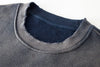 Güneş Baskılı Oversize Sweatshirt, model üzerinde — Navra Wear