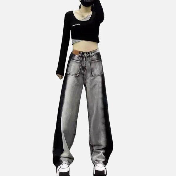 Autumn Seoul Style Large Classic Relaxed Denim