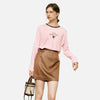 Soft Knit Crewneck Illustrated Long Sleeve T-Shirt