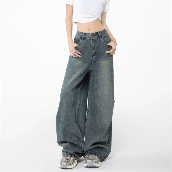 Heritage Low Waist Relaxed Blue Denim alternatif görünüm