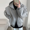 Oversized Front-Open Sweatshirt