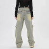 Snuggle-Ready Mosaic Denim Bell Leg Denim