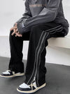 Zip Loose Black Trousers