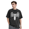 Venom Battle-Worn Logo Stone-Rinsed Black T-Shirt