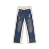 Heritage Mosaic Destroyed Low Waist Denim