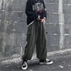 Solid Relaxed Wide Leg Street Pants