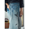 Heritage Faded White Western Denim