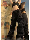 Button Fly Worn Relaxed Street Pants