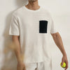 Concrete-Jungle Premium-Touch Knit O-Neck Short Sleeve T-Shirt
