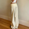 Button Front Loose Trousers