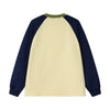 Fashionable Block-Style Graffiti Five-Point Print Long Sleeve T-Shirt