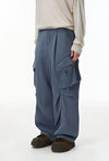 Metro Crinkle Design Street Flare Leg Pants