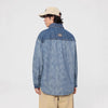 Splice Denim Premium Casual Long Shirt