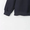 Nakışlı Bisiklet Yaka Sweatshirt, yakın çekim — Navra Wear
