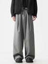 Smoke Pleat Suit Wide-Leg