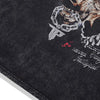 Turn-Of-Era Black Acid-Rinsed Doberman Print Print T-Shirt