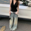2000s Heritage Low Rise Torn Bell Leg Denim