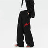 Wide Leg Hip-Hop Baskılı Jogger, model üzerinde — Navra Wear