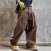 Brown Faded Easy Cut Wide Denim