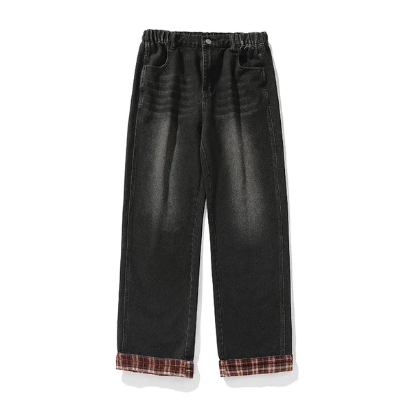 Plaid Faded Classic Denim alternatif görünüm
