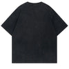 Oversized Cozy Dirty-Art Artwork Illustrated T-Shirt