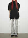 Wide Leg Patchwork Pantolon, stil görünüm — Navra Wear