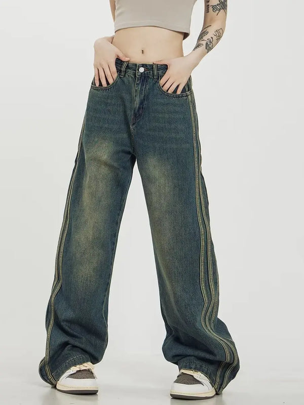2000s Classic Heritage High-Rise Bell Leg Denim alternatif görünüm