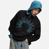 Stud Print Fall Street Sweatshirt