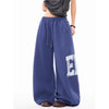 Wide Leg Harf Baskılı Jogger, model üzerinde — Navra Wear