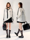 Sweet V-Neck Boxy Graphic Top