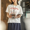 Aged Cotton Oversized Designed T-Shirt