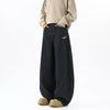 Black Bell Leg Denim Trousers Denim
