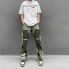 Green Graphic Heritage Faded Bell Denim