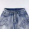 Mosaic Letters Women's Denim