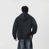 Check Print Relaxed Zip Hoodie
