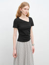 V-Neck Irregular Unique T-Shirt