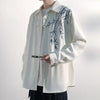 Bloom Stitch Oversized Casual Shirt