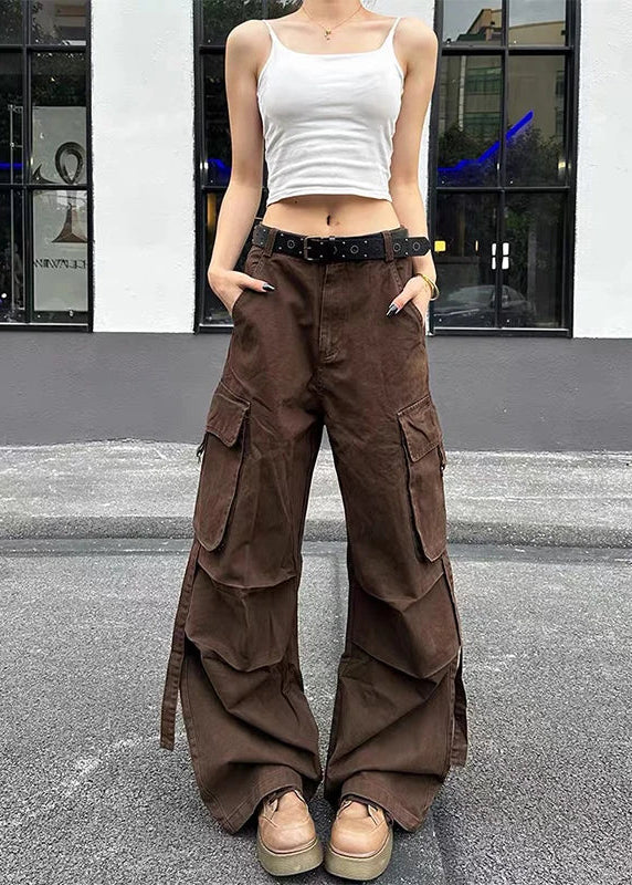 Academia Style Wide Fit Grunge Denim Utility Denim