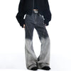 Ombre Color Mosaic Bootcut Denim