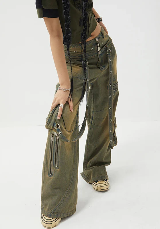 Metro 2000s Belted Heritage High-Rise Classic Denim alternatif görünüm
