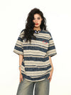 Bar-Print Tie Dye Archive T-Shirt